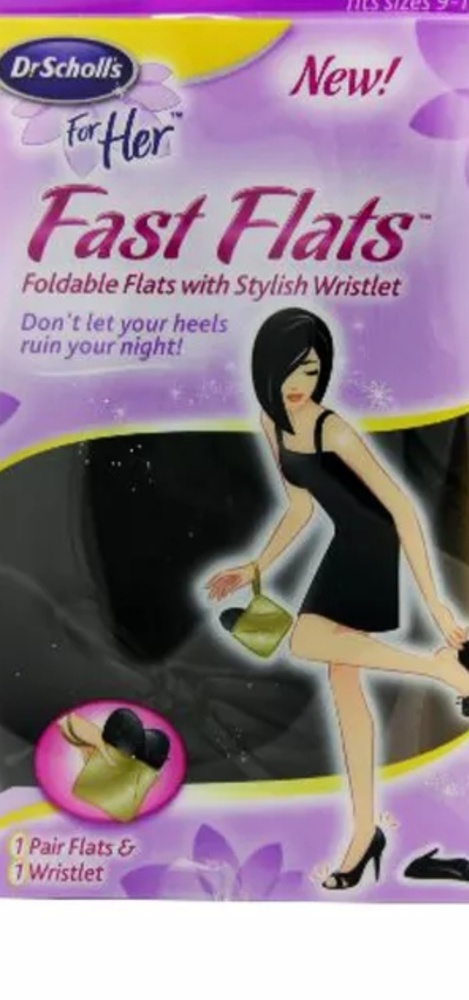 New Dr. Scholl's For Her Fast Flats w/ Wristlet